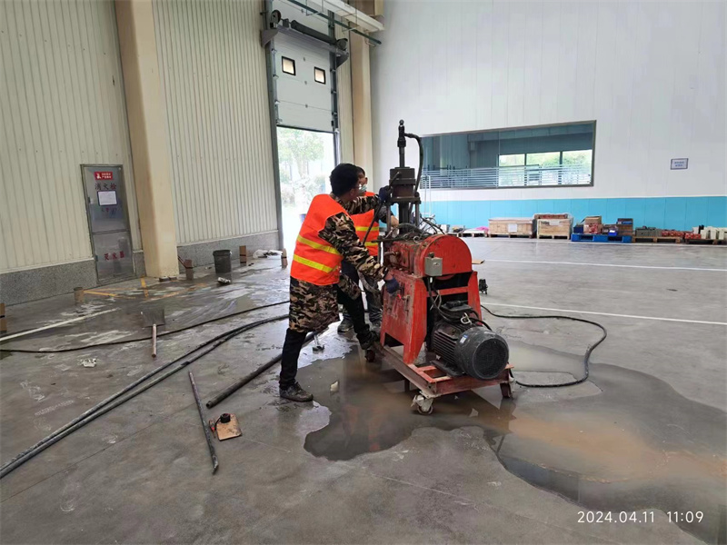 嵊州厂房地面下沉塌陷注浆加固施工